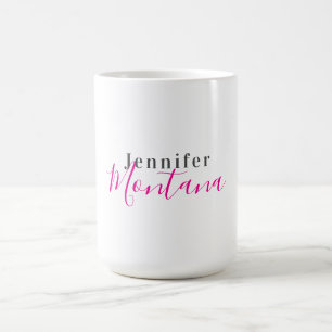 Professionell elegant modern minimalistisk namn kaffemugg