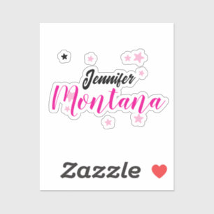 Professionell elegant modern minimalistisk namn klistermärken