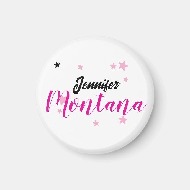 Professionell elegant modern minimalistisk namn magnet (Framsidan)