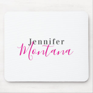 Professionell elegant modern minimalistisk namn musmatta