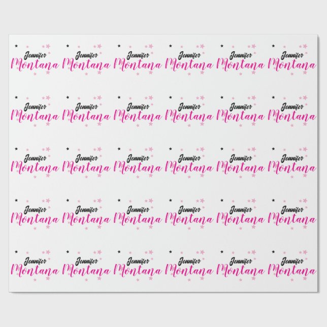 Professionell elegant modern minimalistisk namn presentpapper (Platt)