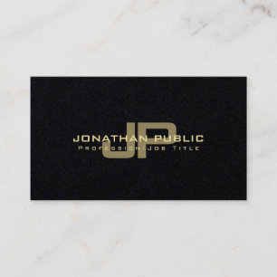 Professionell Elegant Modern Monogram Plain Trendi Visitkort