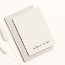 Professionell Elegant Modern Personlig med Namn Post-it Block