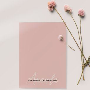 Professionell Elegant Modern Personlig med Namn Post-it Block