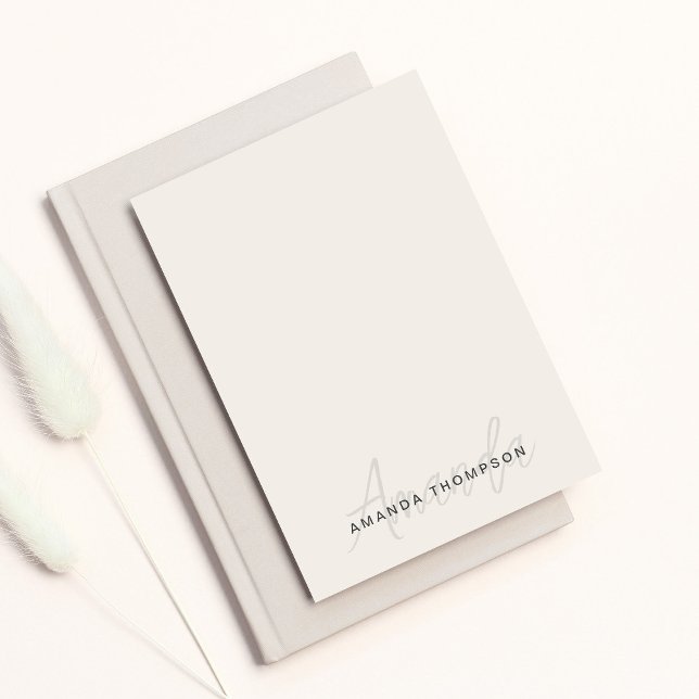 Professionell Elegant Modern Personlig med Namn Post-it Block (Skapare uppladdad)