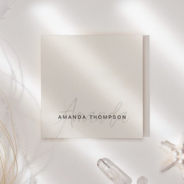 Professionell Elegant Modern Personlig med Namn Post-it Block (Skapare uppladdad)