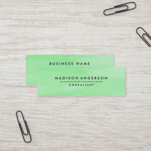 Professionell Elegant Modern Plain Mini Visitkort