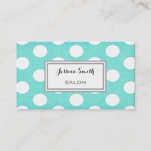 Professionell elegant modern polka dots visitkort
