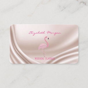 Professionell Elegant Modern ,Rosa Flamingo Visitkort