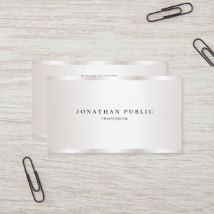 Professionell Elegant Modern Silver Trendig Mall Visitkort