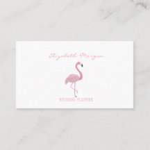 Professionell Elegant Modern Vit, Rosa Flamingo