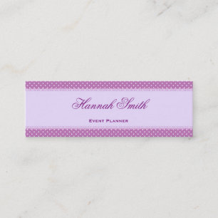 Professionell elegant - modernt lyxbanderoll Lila Mini Visitkort