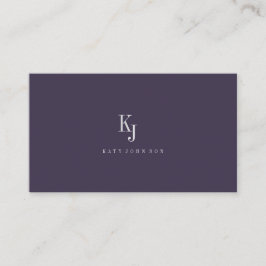 Professionell elegant monogram enkel  Företag  Rabattkort