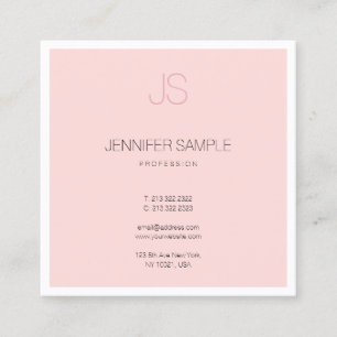 Professionell Elegant Monogram Sleek Design Luxury Fyrkantigt Visitkort
