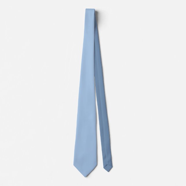 Professionell elegant pastellblå färg i fast form slips (Framsida)