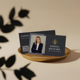 Professionell Elegant Rättvisa Vågar Juristbyrå Fo Visitkort