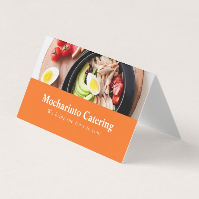 Professionell Elegant restaurang och matcatering Visitkort (Framsida)