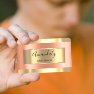 Professionell Elegant Ro Guld rådgivande Bloggare Visitkort