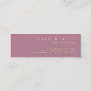 Professionell Elegant Silke Avslutar modern lyx Mini Visitkort