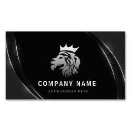 Professionell Elegant Silver Lejon Logotyp Magnetiska Visitkort