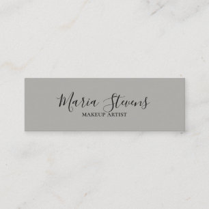 Professionell Elegant Silver Mini Visitkort