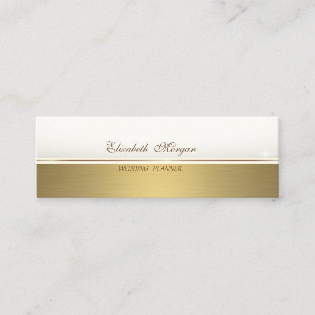 Professionell Elegant Stilren Sofistikerad Mini Visitkort (Framsida)