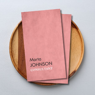 Professionell Elegant Struktur Rosa Konsult Visitkort