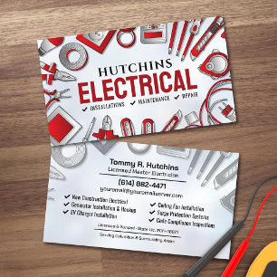 Professionell elektriker - elektriker visitkort