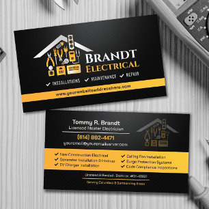Professionell elektriker - elektriker visitkort