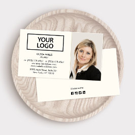 Professionell Elfenbenskustens Lägg till bild Affä Visitkort