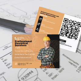 Professionell Elinstallatörstjänst Reklamering Visitkort
