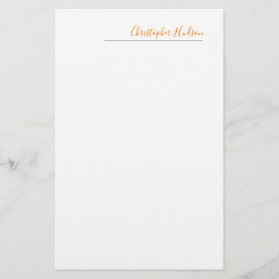 Professionell Enkel calligrafi Namn Brevpapper