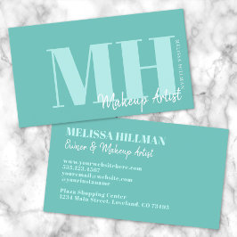 Professionell Enkel Elegant Monogram Visitkort