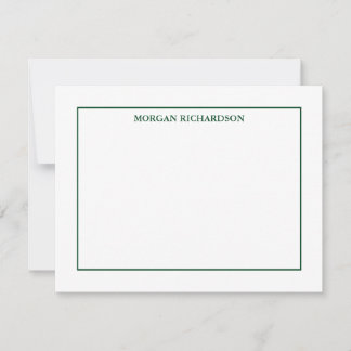 Professionell Enkel jägare-Grönt, Personlig Anteckningskort