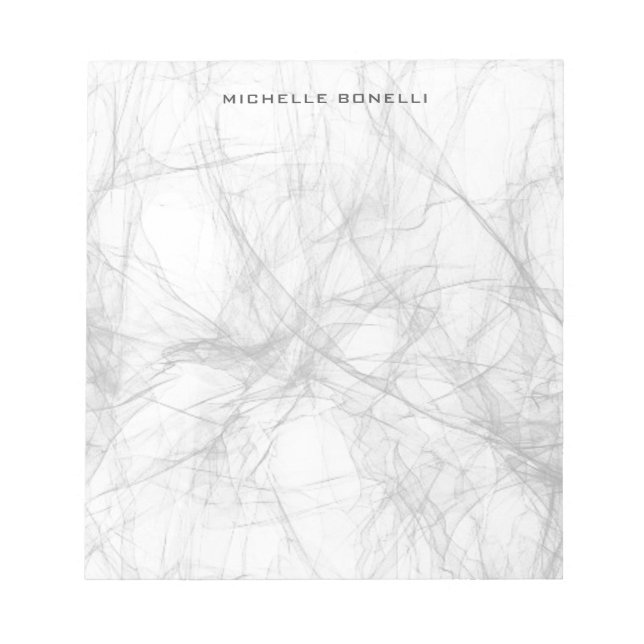 Professionell Enkel Minimalistisk Grå Modern Anteckningsblock (Framsida)