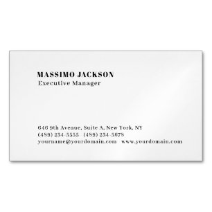 Professionell enkel minimalistisk modern magnetiska visitkort