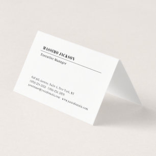 Professionell enkel minimalistisk modern matt papp visitkort
