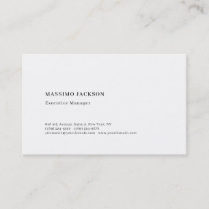 Professionell enkel minimalistisk modern matt papp visitkort