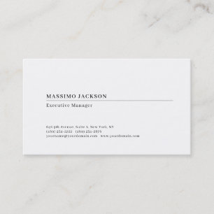 Professionell enkel minimalistisk modern matt papp visitkort