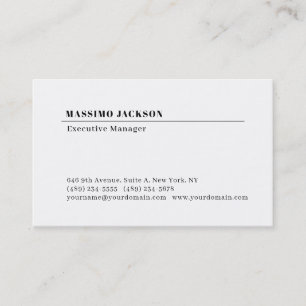 Professionell enkel minimalistisk modern matt papp visitkort