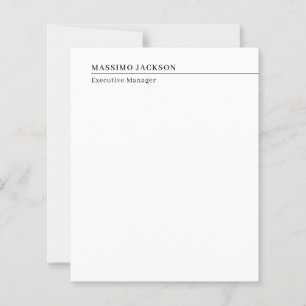 Professionell enkel minimalistisk modern namn tite
