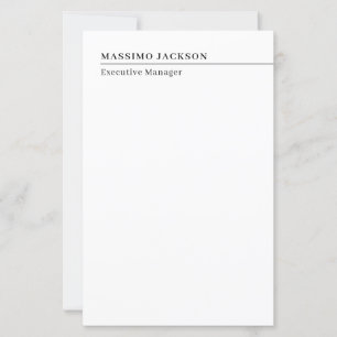 Professionell enkel minimalistisk modern namn tite