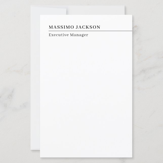 Professionell enkel minimalistisk modern namn tite (Framsida)