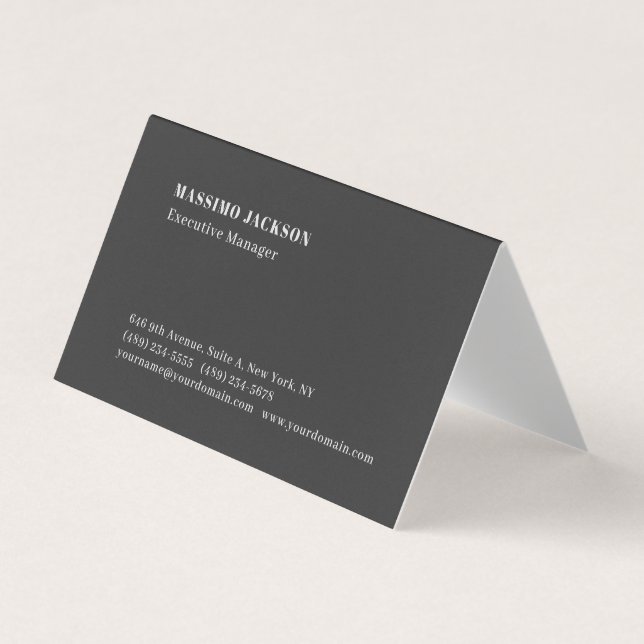 Professionell enkel minimalistisk modern premium s visitkort (Framsida)