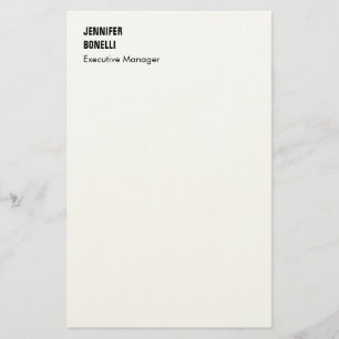 Professionell enkel minimalistisk modern trendig brevpapper