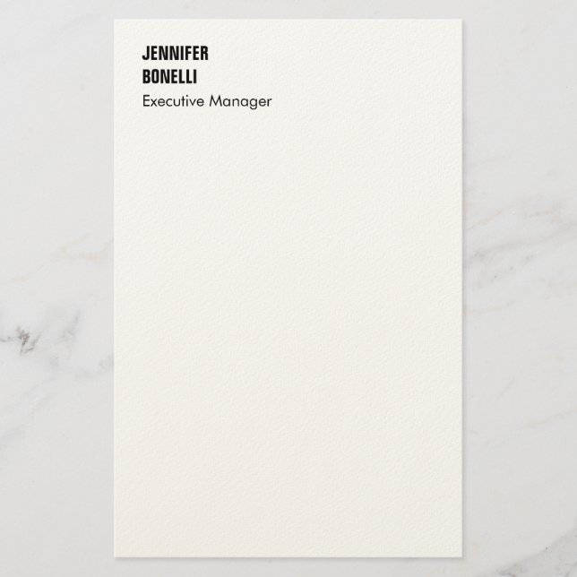 Professionell enkel minimalistisk modern trendig brevpapper (Framsida)