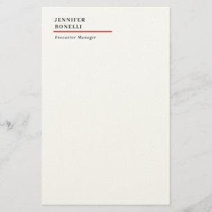 Professionell enkel minimalistisk modern trendig brevpapper