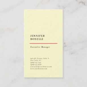 Professionell enkel minimalistisk modern trendig k visitkort