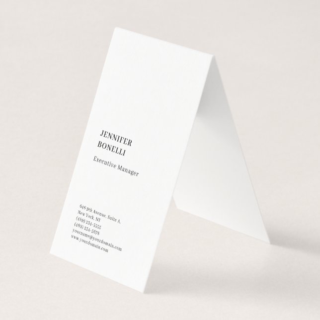 Professionell enkel minimalistisk modern trendig visitkort (Framsida)