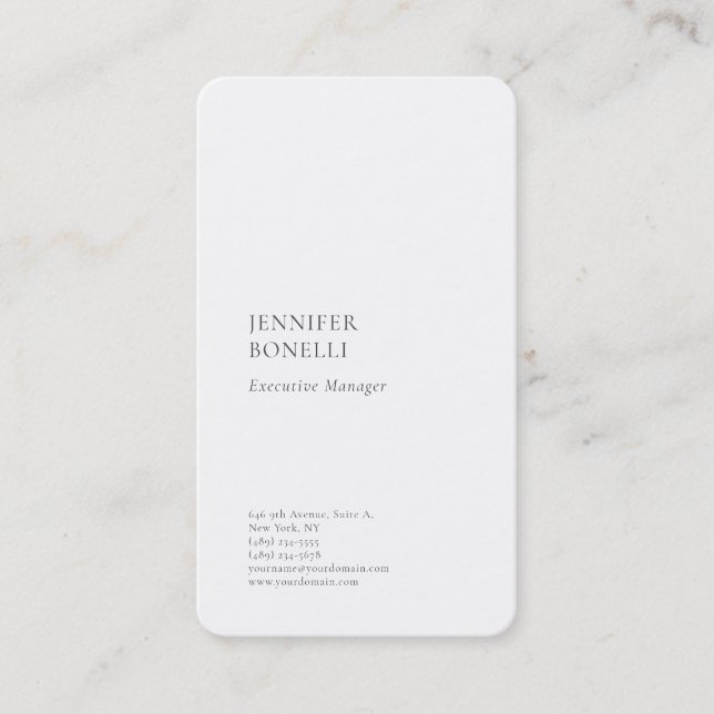 Professionell enkel minimalistisk modern trendig  visitkort (Framsida)